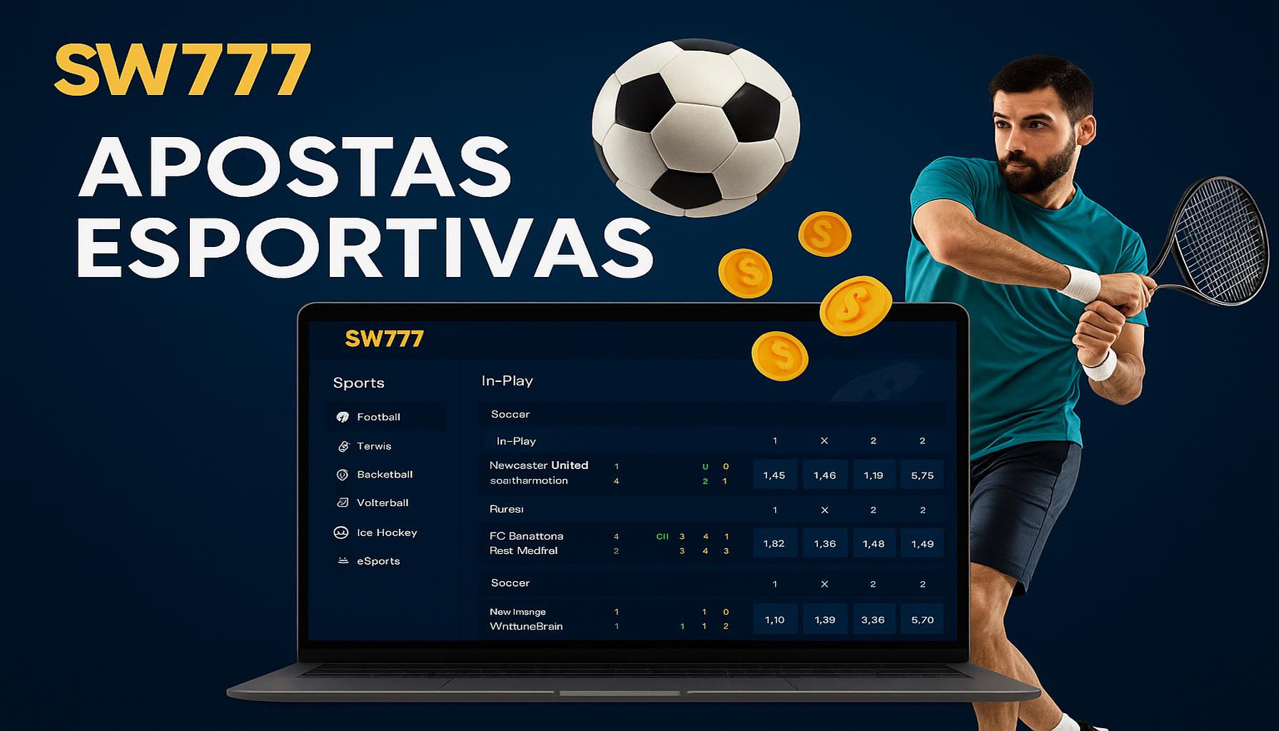 Apostas esportivas no cassino online SW777  